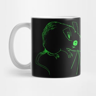 Sketch Mouse (green) Mug